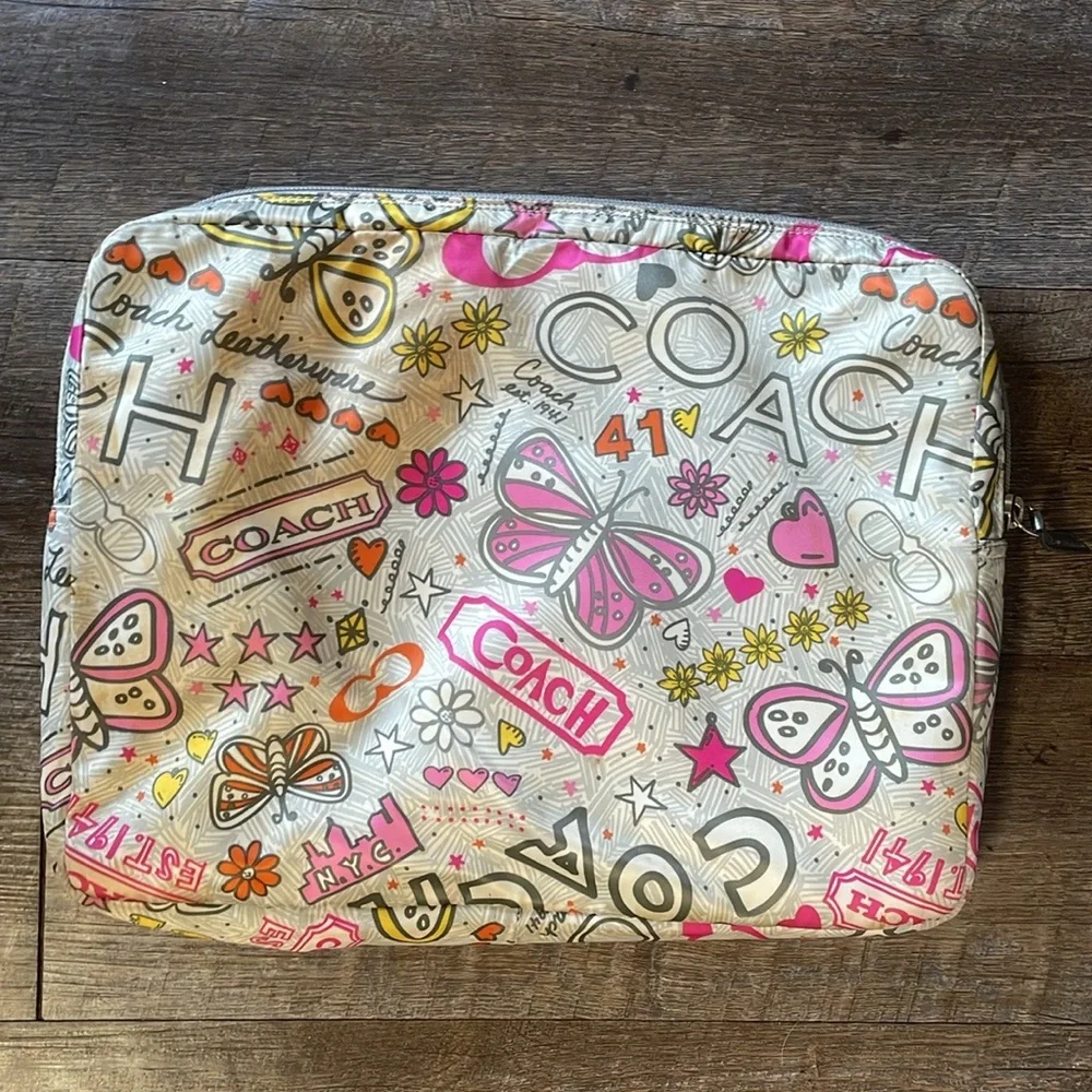 Coach poppy laptop sleeve - Picture 1 of 8